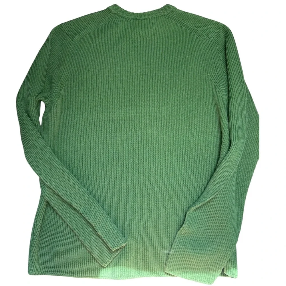 Abercrombie & Fitch VINTAGE 90s Mens XL Green Ribbed Knit Striped Sweater‎
